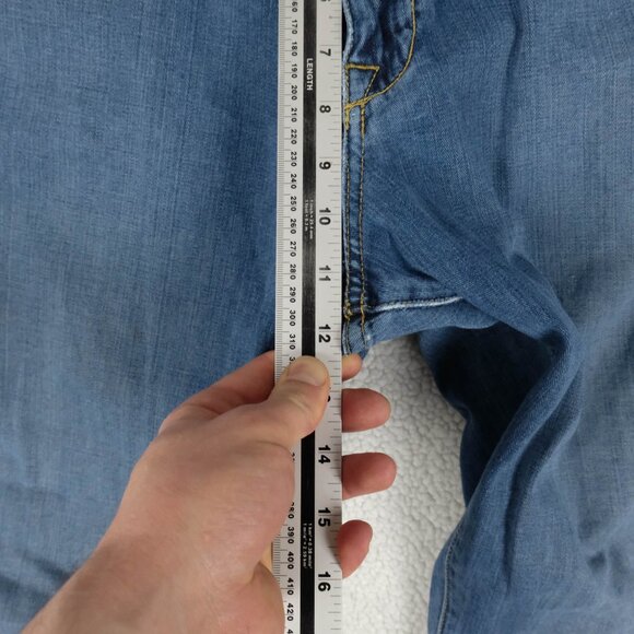 Agave Jeans Mens 36x32 Blue Waterman Straight Leg Medium Wash Denim USA Made - Picture 7 of 14